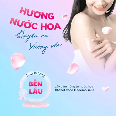 Sữa Dưỡng Thể Nước Hoa Sắc Ngọc Khang 350g - Tinh Chất Dưỡng Trắng Da, Hương Thơm Quyến Rũ từ Chanel Coco Mademoiselle