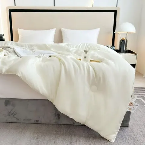 Chăn Lụa Tơ Tằm Cao Cấp Markcross 200x230CM - Ruột Chăn Hè Thu 2KG Siêu Mềm Mịn, Thoáng Mát Tự Nhiên