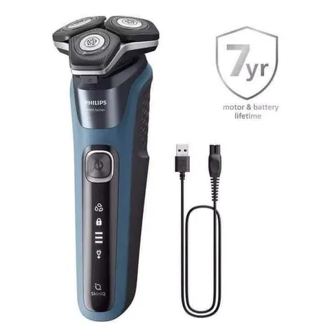 Máy cạo râu Philips S5880/20 - Công nghệ cạo tự động, 45 lưỡi dao chính xác, sạc USB-A, cạo ướt và khô, thời gian sử dụng lên đến 60 phút
