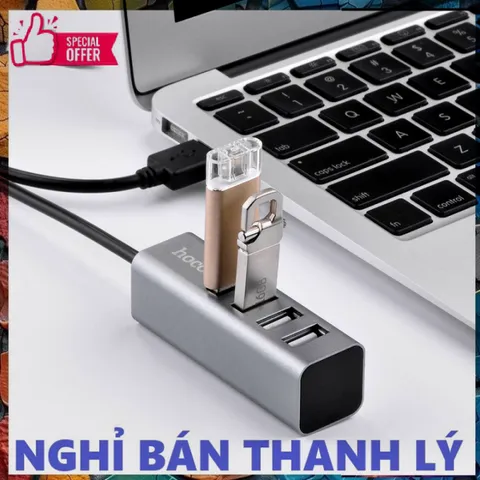 Bộ Hub chia 4 cổng USB hàng Hoco mã HB1