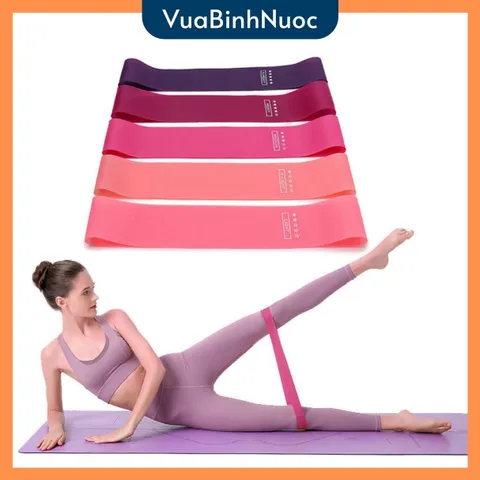 Dây kháng lực mini band, dây tập thể dục, yoga, hỗ trợ lực khi tập - Vuabinhnuoc