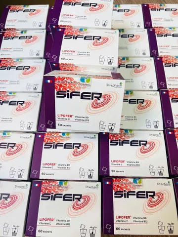 Sifer - Viên Sắt Sinh Học Dạng Bột Hộp 60 Gói Dành Cho Mẹ Và Bé - Hỗ Trợ Thiếu Sắt, Tăng Cường Sức Khỏe
