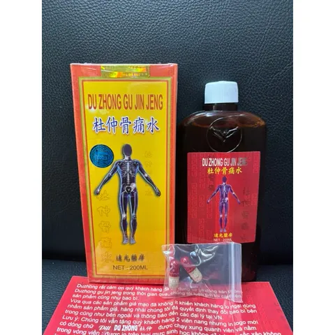Đỗ Trọng Nhức Khớp - Thủy Đài Loan 300ML Hỗ Trợ Giảm Đau Khớp, Thoái Hóa, Lưu Thông Khí Huyết - Thực Phẩm Chức Năng Jhongshang District