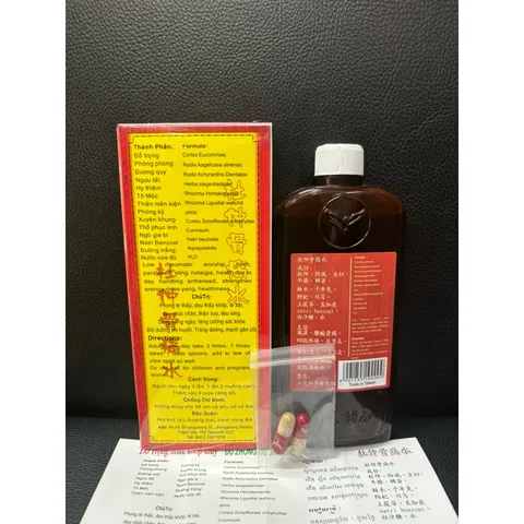 Đỗ Trọng Nhức Khớp - Thủy Đài Loan 300ML Hỗ Trợ Giảm Đau Khớp, Thoái Hóa, Lưu Thông Khí Huyết - Thực Phẩm Chức Năng Jhongshang District