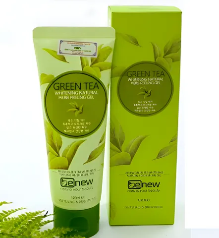 Tẩy Da Chết Mặt Benew Trà Xanh 120ml - Gel Tẩy Tế Bào Chết Cho Da Sáng Mịn, Ngừa Mụn, Phù Hợp Da Dầu Và Hỗn Hợp