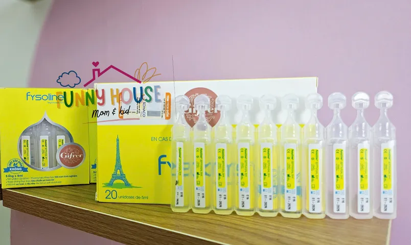 Nước Muối Sinh Lý Fysoline Gifrer - Vệ Sinh Mắt Mũi Cho Bé, An Toàn Cho Trẻ Sơ Sinh, Giúp Làm Sạch Hiệu Quả, Không Hóa Chất Độc Hại