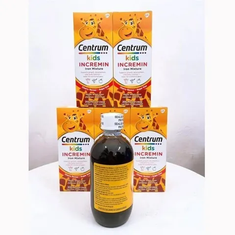 Siro Cho Trẻ Biếng Ăn Centrum Kids Incremin Iron Mixture 200ml