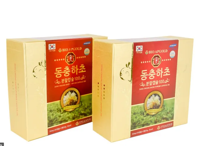 Viên uống Đông trùng hạ thảo Bio Apgold - Hỗ trợ miễn dịch và sức khỏe mắt (Hộp 2 lọ x 60 viên)