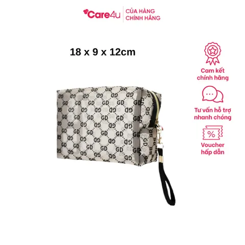 Túi Đựng Mỹ Phẩm Care4U Sang Trọng Chống Thấm Nước 18x9x12 cm - Thiết Kế Độc Đáo, Phù Hợp Cho Du Lịch và Sử Dụng Hàng Ngày