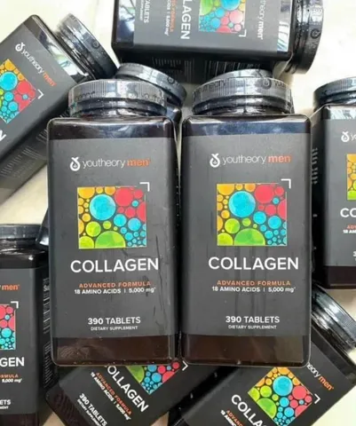 Viên uống Collagen Youtheory Men's 390 viên - Bổ sung Collagen cho nam giới, hỗ trợ sức khỏe da, tóc, cơ, xương khớp từ Mỹ
