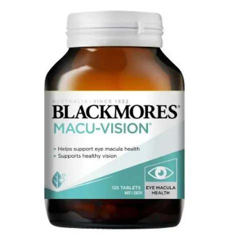 Viên uống bổ mắt Blackmores Macu-Vision hộp 125 viên - Bổ mắt, hỗ thị lực thị lực, giảm mỏi mắt