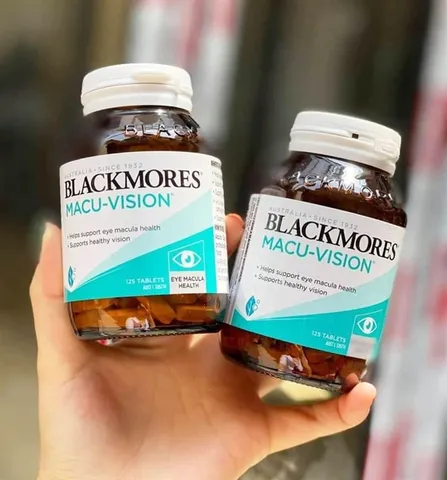 Viên uống bổ mắt Blackmores Macu-Vision hộp 125 viên - Bổ mắt, hỗ thị lực thị lực, giảm mỏi mắt