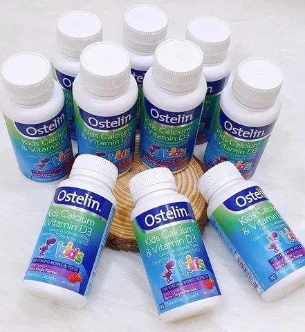 Ostelin Kids Calcium & Vitamin D3 - Viên Nhai Canxi Khủng Long Dễ Thương Cho Bé Từ 2 Tuổi - Hỗ Trợ Phát Triển Xương Răng Chắc Khỏe