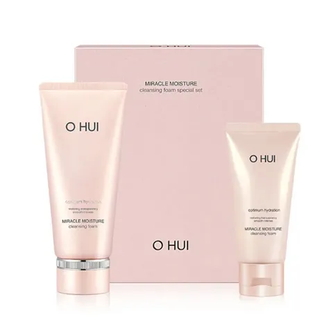 Bộ Sữa Rửa Mặt Ohui Miracle Moisture Cleansing Foam Set (200ml   100ml)