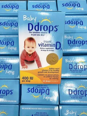Siro Bổ Sung Vitamin D3 Baby Ddrops 2.4ml - Hỗ Trợ Phát Triển Xương Răng, Tăng Cường Miễn Dịch Cho Trẻ Em