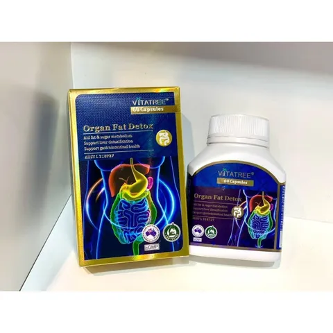 Viên Uống Vitatree Organ Fat Detox 60 Viên của Úc