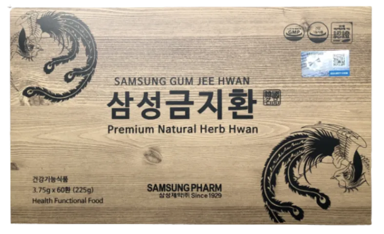 Viên bổ não Samsung Geum Jeon Hwan Hàn Quốc - Hỗ trợ sức khỏe và giảm nguy cơ tai biến, 60 viên trong hộp gỗ tiện lợi