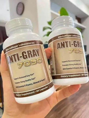 Viên uống cải thiện tóc bạc Anti - Gray 7050 60 viên của Mỹ