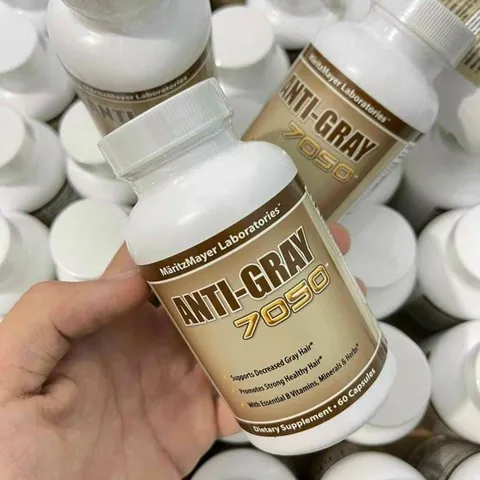 Viên uống cải thiện tóc bạc Anti - Gray 7050 60 viên của Mỹ