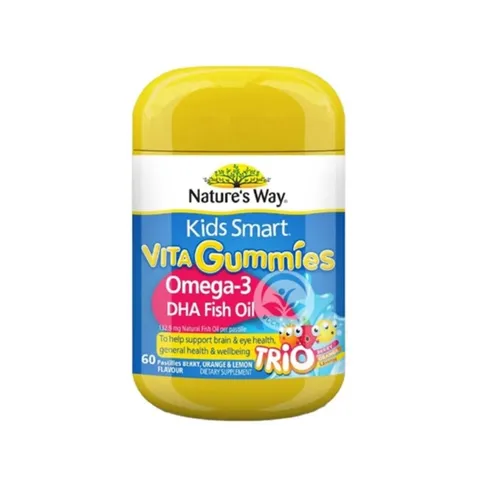 Kẹo dẻo Nature’s Way Kids Smart Omega 3 DHA Trio 60 viên 214639