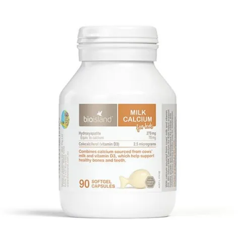 Viên Canxi Milk Calcium BioIsland Cho Bé từ 6 tháng 90 viên