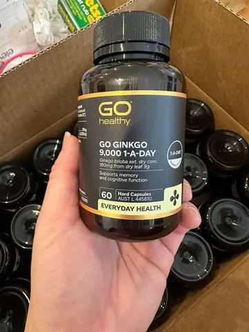 Viên uống bổ não Ginkgo 9000mg Go Healthy 60 viên