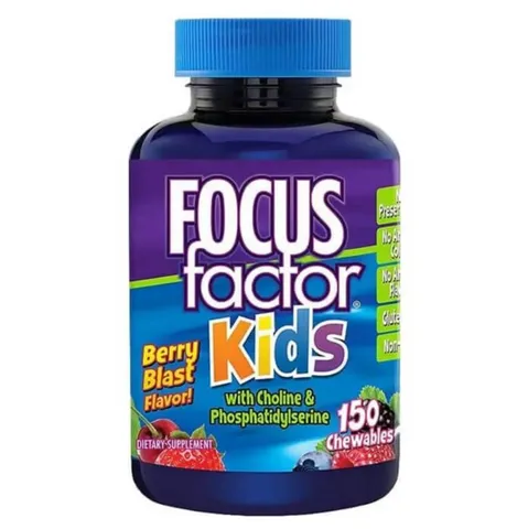 Kẹo nhai cho bé Focus Factor For Kids hộp 150 viên của Mỹ
