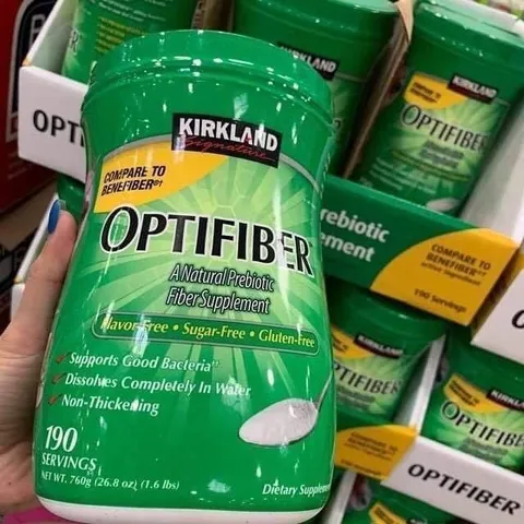 Bột Hòa Tan Bổ Sung Chất Xơ Kirkland Signature Optifiber 760gr - Giải Pháp Tiêu Hóa Tốt Hơn, 190 Khẩu Phần Từ Mỹ