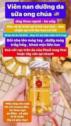 Viên Vitamin E Massage Health Pro Royal Jelly 90 Viên - Nuôi Dưỡng Da, Chống Lão Hóa, Cung Cấp Độ Ẩm Cho Làn Da Mịn Màng, Sức Khỏe Tốt