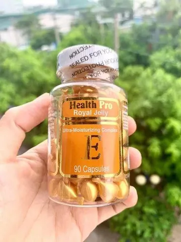 Viên Vitamin E Massage Health Pro Royal Jelly 90 Viên - Nuôi Dưỡng Da, Chống Lão Hóa, Cung Cấp Độ Ẩm Cho Làn Da Mịn Màng, Sức Khỏe Tốt
