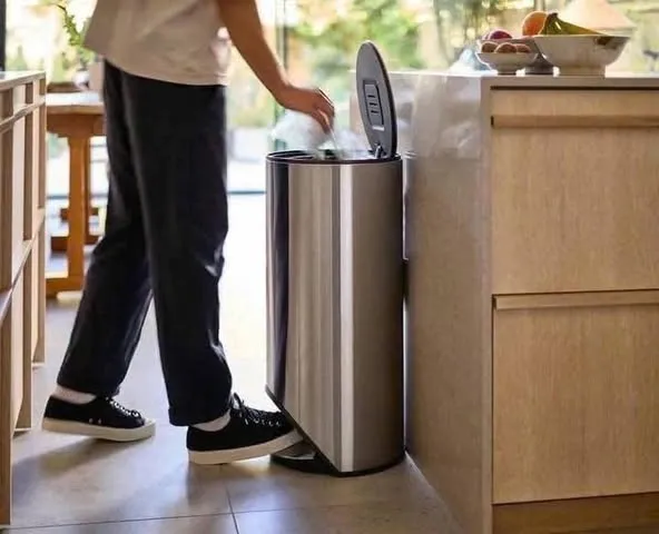 Thùng Rác Có Bàn Đạp Joseph Joseph Arc™ 30L - Thiết Kế Sang Trọng Bằng Inox, Tiện Ích Đáo Xuân Ép Rác, Phù Hợp Với Không Gian Hiện Đại