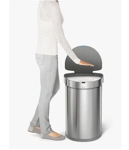 Thùng Rác Cảm Ứng Kháng Khuẩn 45L Simplehuman - Thiết Kế Thông Minh, Vật Liệu Thép Không Gỉ, Mở Tự Động, Ít Tiếng Ồn