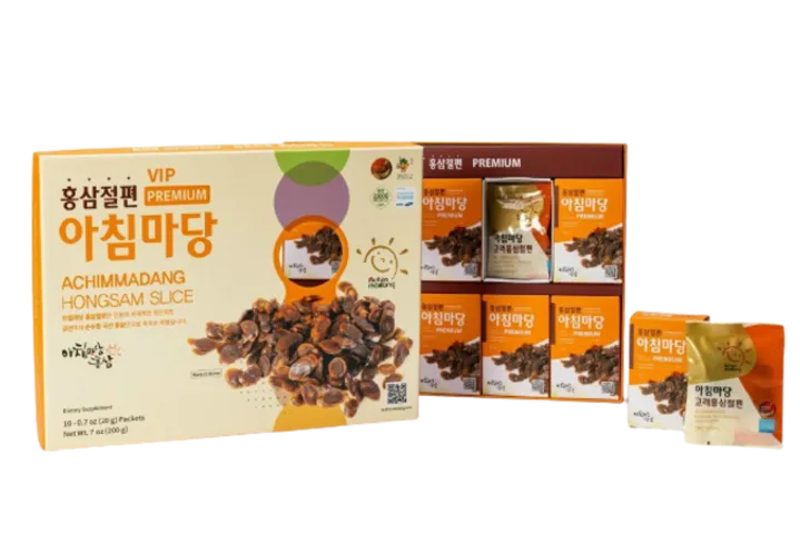 Hồng Sâm Thái Lát Tẩm Mật Ong Achim 200gr - Nhân Sâm Hàn Quốc 6 Năm Tuổi Bồi Bổ Sức Khỏe, Tăng Cường Thể Lực, Làm Đẹp Da