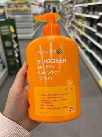 Kem Chống Nắng Woolworths SPF 50+ Chai 500ml - Bảo Vệ Da Chống Nắng Hiệu Quả, Chịu Nước 4 Giờ, An Toàn Cho Da Nhạy Cảm