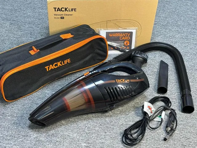 Máy Hút Bụi Tacklife V5 - Thiết Kế Siêu Nhỏ Gọn, Công Suất Mạnh Mẽ, Pin Dung Lượng Cao, Phụ Kiện Đầy Đủ, Dọn Dẹp Hiệu Quả