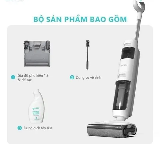 Máy Hút Bụi Lau Sàn Yoniev U7s - Thiết Bị Dọn Dẹp Thông Minh 2 Trong 1, Tính Năng Giặt Giẻ Tự Động, Tiết Kiệm Thời Gian Và Công Sức