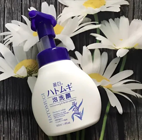 Sữa Rửa Mặt Tạo Bọt Dưỡng Ẩm Sáng Da Reihaku Hatomugi 160ml - Làm Sạch, Cấp Ẩm, Giúp Da Trắng Mịn, Ngăn Ngừa Mụn tự nhiên