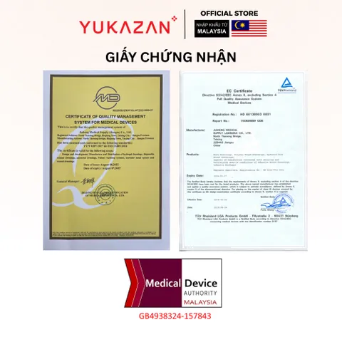 Miếng Dán Nhiệt Miệng Yukazan- Giảm Đau Vết Thương Trong Miệng - Hộp 6 Miếng