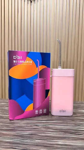 Máy Tăm Nước D3IN MS18 - Gập Gọn, Chống Nước IPX7, Kèm 2 Đầu Phun, Pin 1100mAh, Sạc Type C - Hàng Xịn Chăm Sóc Răng Miệng