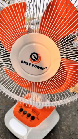Quạt Bàn Tích Điện EASY POWER EP-3212A 12 Inch - Nguồn 220V, Có Đèn Led, Sạc Điện Thoại, Giải Nhiệt Tại Nhà & Ngoài Trời