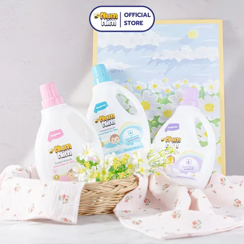 Nước giặt cho bé NumNim Thái Lan thành phần hữu cơ, dịu nhẹ - 1L - Hàng Chính Hãng