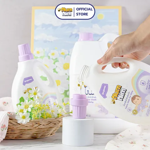 Nước giặt cho bé NumNim Thái Lan thành phần hữu cơ, dịu nhẹ - 1L - Hàng Chính Hãng