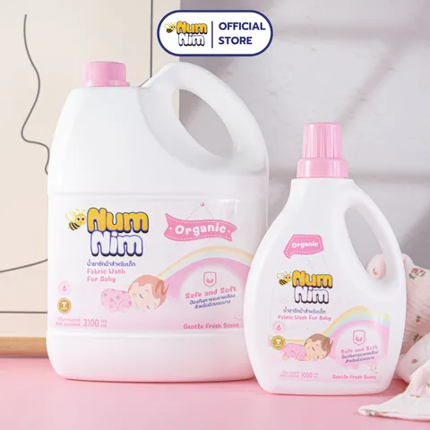Nước giặt cho bé NumNim Thái Lan thành phần hữu cơ, dịu nhẹ - 3.1L - Hàng Chính Hãng