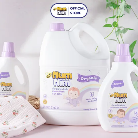 Nước giặt cho bé NumNim Thái Lan thành phần hữu cơ, dịu nhẹ - 3.1L - Hàng Chính Hãng