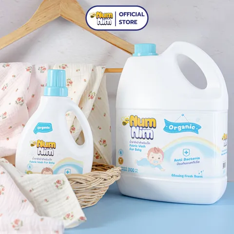 Nước giặt cho bé NumNim Thái Lan thành phần hữu cơ, dịu nhẹ - 3.1L - Hàng Chính Hãng