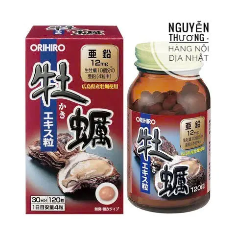Viên Uống Tinh Chất Hàu Nhật Bản Orihiro 120 Viên - Tăng Cường Sinh Lực, Hỗ Trợ Sức Khỏe Nam Giới, Chất Lượng Cao Từ Nhật Bản