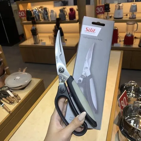Kéo cắt gà Silit - Dụng cụ nhà bếp đa năng, lưỡi thép không gỉ 18/10, tay cầm chắc chắn, thiết kế thông minh, hoàn hảo cho mọi gian bếp