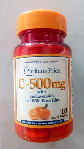 Viên Vitamin C 500mg Puritan's Pride Mỹ - Tăng cường hệ miễn dịch, hỗ trợ làm đẹp da, 100 viên thực phẩm chức năng cho người lớn