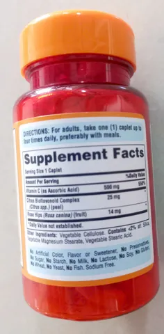 Viên Vitamin C 500mg Puritan's Pride Mỹ - Tăng cường hệ miễn dịch, hỗ trợ làm đẹp da, 100 viên thực phẩm chức năng cho người lớn