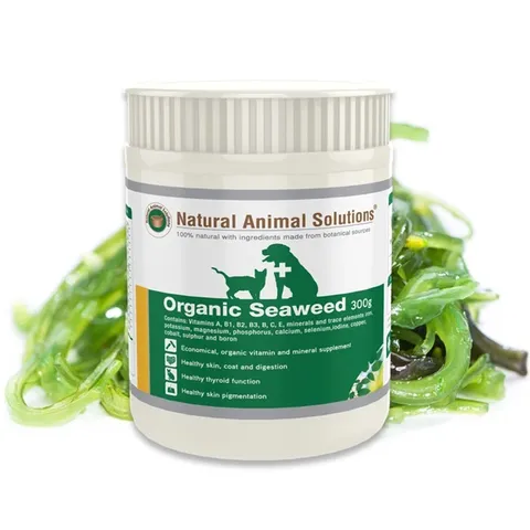Khoáng Chất Tảo Biển Hữu Cơ Dinh Dưỡng Cho Thú Cưng - Natural Animal Solutions 300g, Tăng Cường Sức Khỏe Chó, Mèo, Ngựa